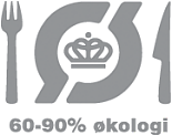 Økologisk Spisemærke i Sølv, 60 - 90% økologi